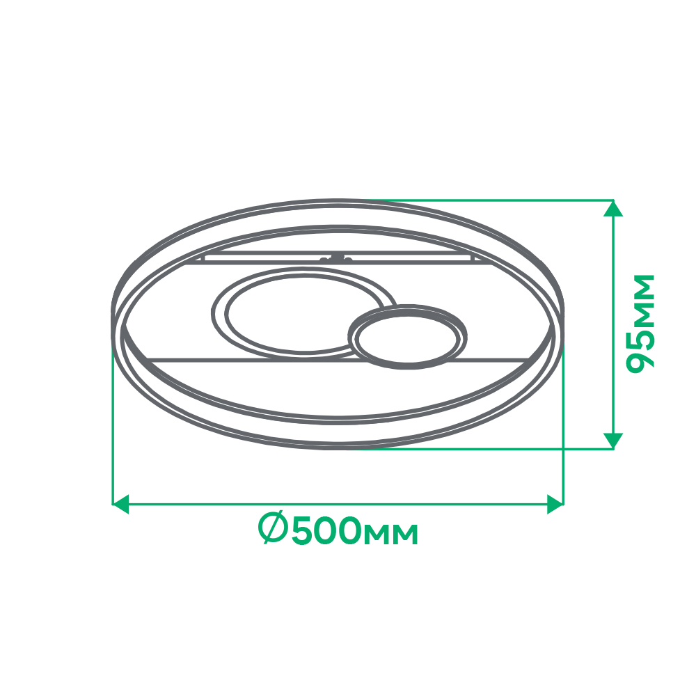 Світильник світлодіодний ARDERO SMART білий 3000-6500К К Ardero AL6100ARD
