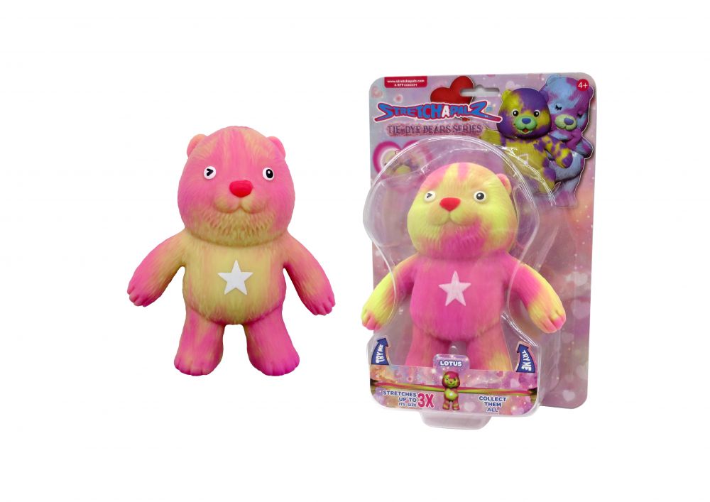 Игрушка-тянучка STRETCHAPALZ серия TIE DYE BEARS Тай-Дай Беас 14 см 988420