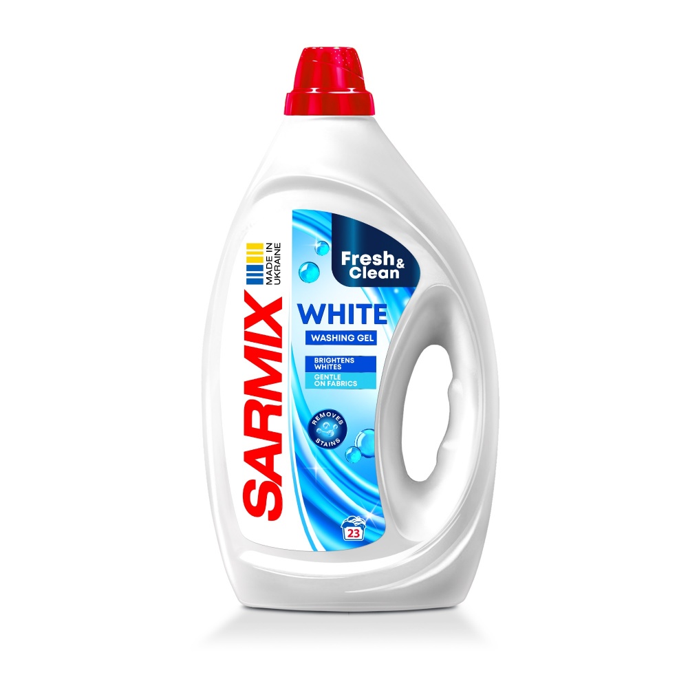 Гель для машинной и ручной стирки SARMIX WHITE 0,9 л