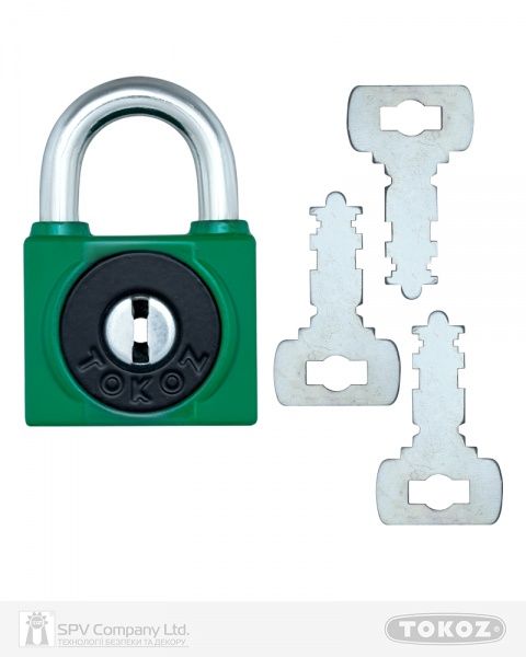 Замок навісний TOKOZ 2TK2 M 800/40 відкритий (амбарний)