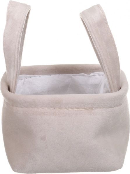 Корзина Velur 14х14х10 см бежевый
