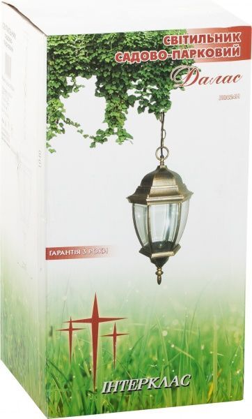 Светильник садовый Интеркласс Далас E27 40 Вт IP44 античное золото L 8024 H 