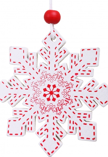 Декоративная подвеска Новогодняя 6 см в ассортименте 6014-33