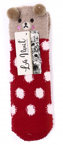 Шкарпетки жіночі La Nuit Тедді р.one size червоний 1 шт.
