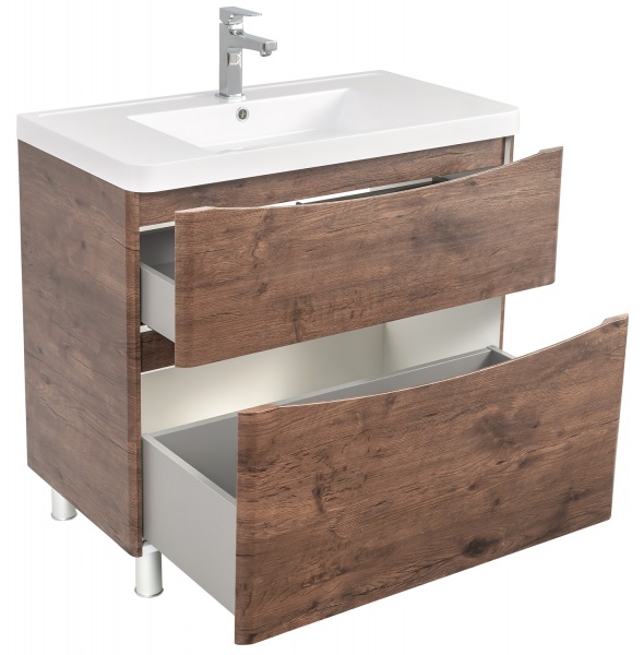 Тумба напольная Aqua Rodos Vista каштан с умывальником Ваr 90 см