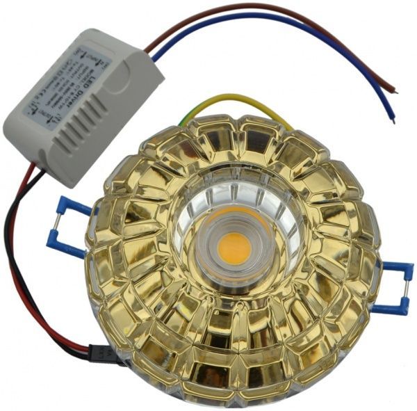 Светильник точечный Feron JD87 COB LED золото 