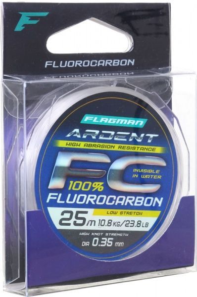 Леска Flagman Ardent Fluorocarbon 25м 0,35мм 10,8кг