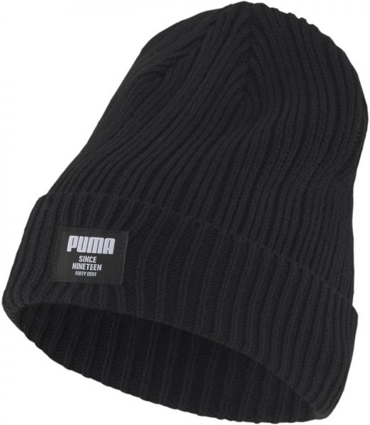 Шапка Puma Ribbed Classic Beanie 02283101 UNI черный