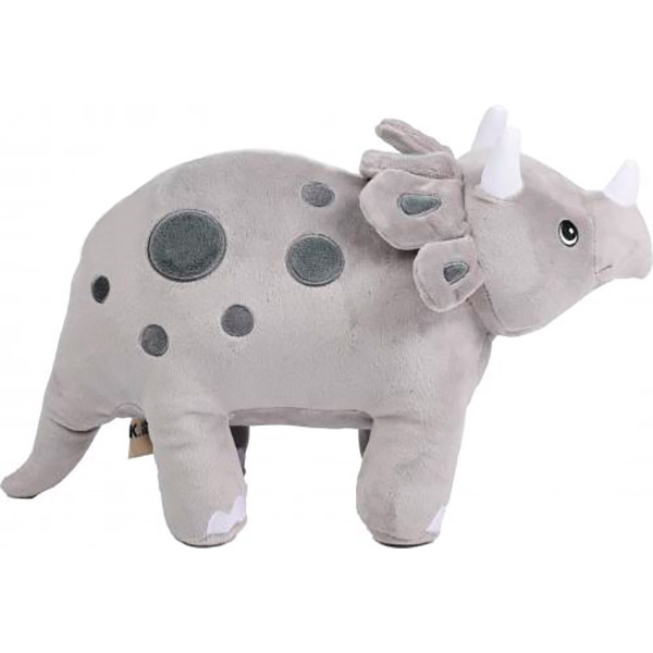 Мягкая игрушка Luna Kids Дейзи Трицератопс серый 38х22х15 см серый NR-4
