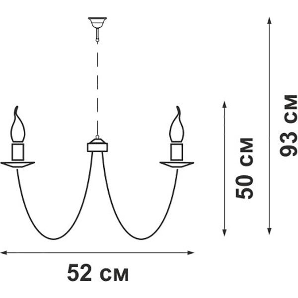 Люстра подвесная Vitaluce 5xE14 бежевый V1398/5 