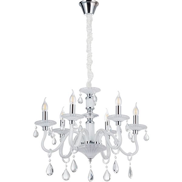 Люстра подвесная Victoria Lighting 6xE14 белый Arumi/SP6 