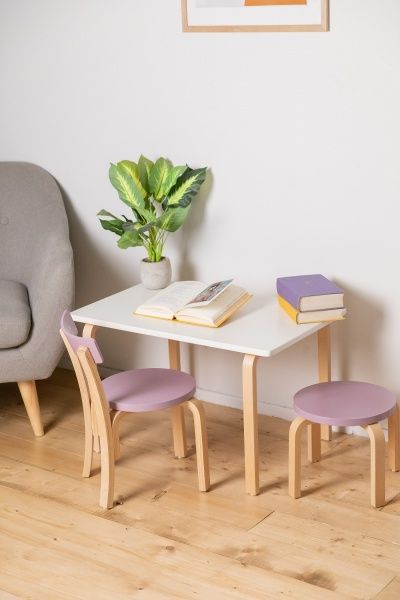 Стіл журнальний прямокутний бук/білий 750x450x500мм 