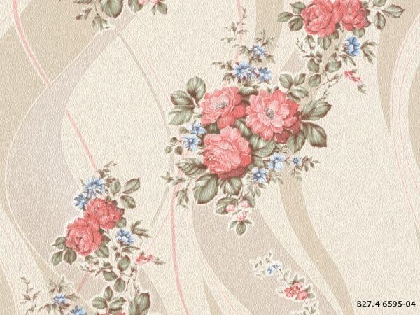 Обои бумажные Славянские обои COLORIT Ольга 6595-04 0,53x10,05 м 