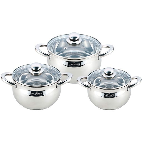 Набор кастрюль 6 предметов MK-APP7506A Maxmark