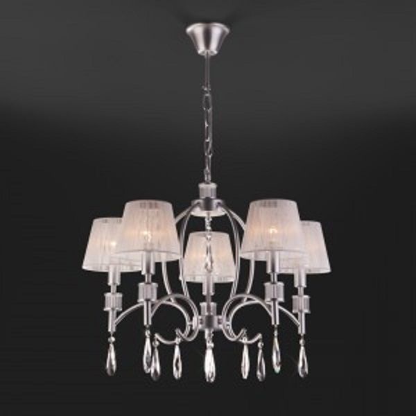 Люстра підвісна Strotskis Capri 5x40 Вт E14 сріблястий 60092/5 