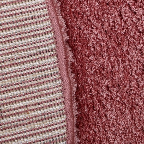 Килим Ozkaplan Karpet Gold Shaggy темно-рожевий О 2x2,9 м