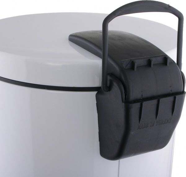Ведро для мусора EforMetal с педалью 20 л белый 817 colored
