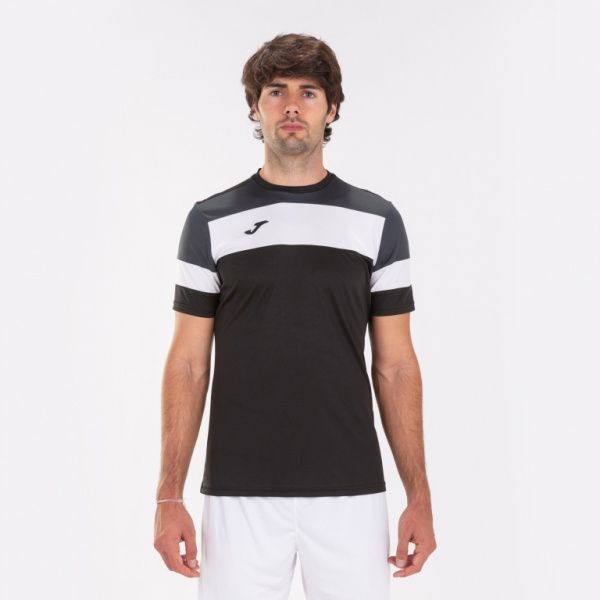 Футболка Joma CREW IV T-SHIRT BLACK-ANTHRACITE S/S 101534.110 XS черный