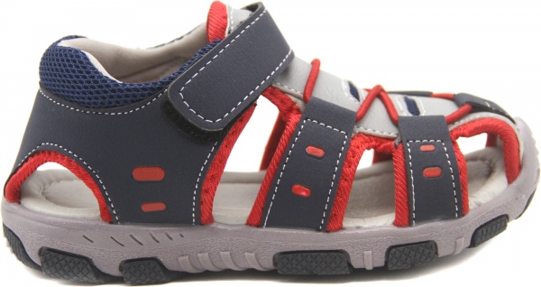 Сандалии для мальчика р.25 серый с красным UTSH-SK20039/red/25 