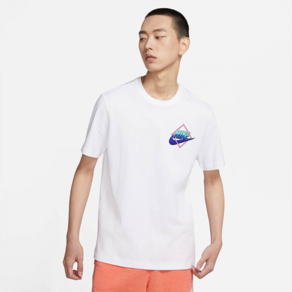 Футболка Nike M NSW TEE BEACH ROLLERBLADER DD1284-100 р.M бірюзовий