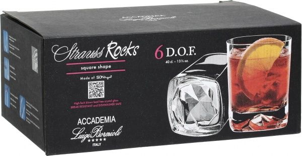 Набор стаканов Strauss Rocks 400 мл 6 шт. Luigi Bormioli 