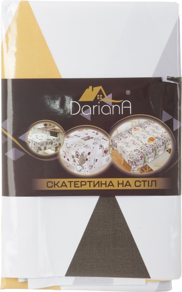 Скатерть Геометрия 137x110 см разноцветный Даріана 