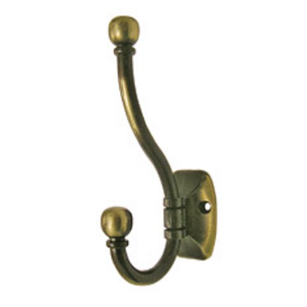 Крючок мебельный  Larvij LK0405AB античная латунь