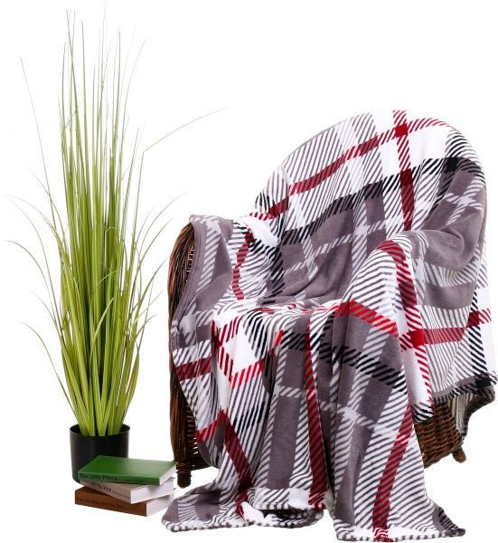 Плед микрофибра Frannel 200x220 см серый La Nuit 