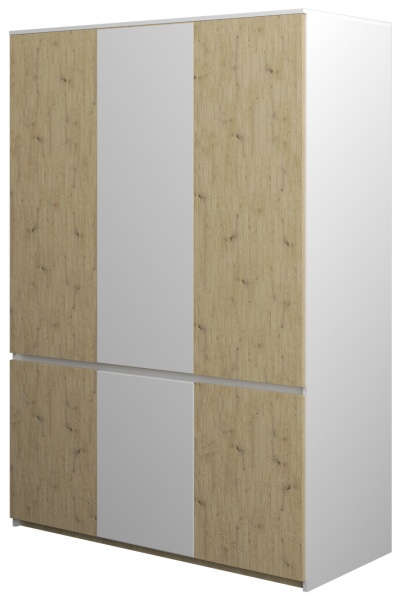 Шкаф SOKME Лаура 3Д дуб артизан/белый 