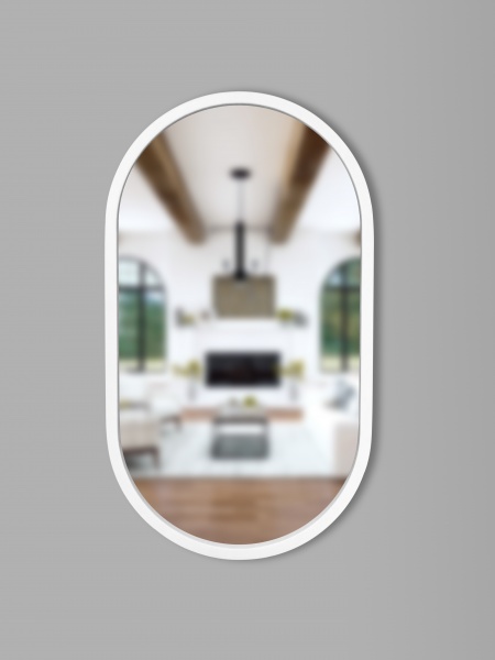 Зеркало настенное Luxury Wood Freedom Slim ясень снежно-белый 600x900 мм 