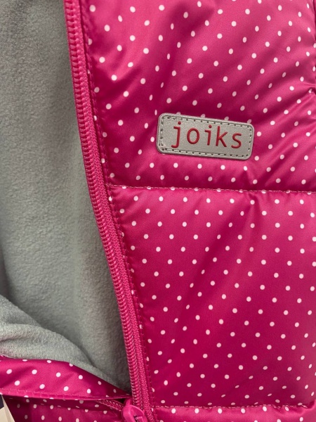 Комбінезон для дівчаток JOIKS Горох малиновий р.68–74 KGS-27/2 