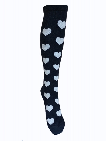 Гольфы женские Элегант Premier Socks с сердцами р.23-25 черный 1 шт.