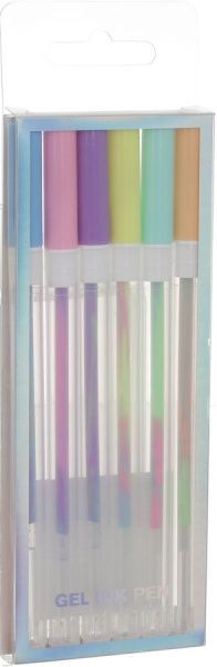 Набор ручек гелевых блеск бриллиантов 6 штук 