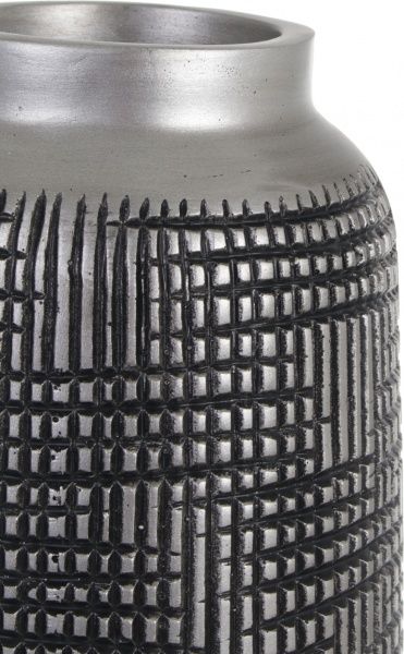 Ваза полирезиновая серая Дарк 17.5х17.5х58 см