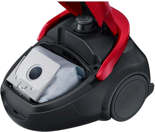 Пилосос Samsung VC07M25E0WR/UK black/red 