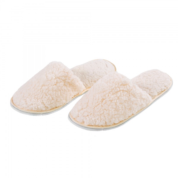 Тапки домашние Homeline меховіе 168581 р.42 айвори 