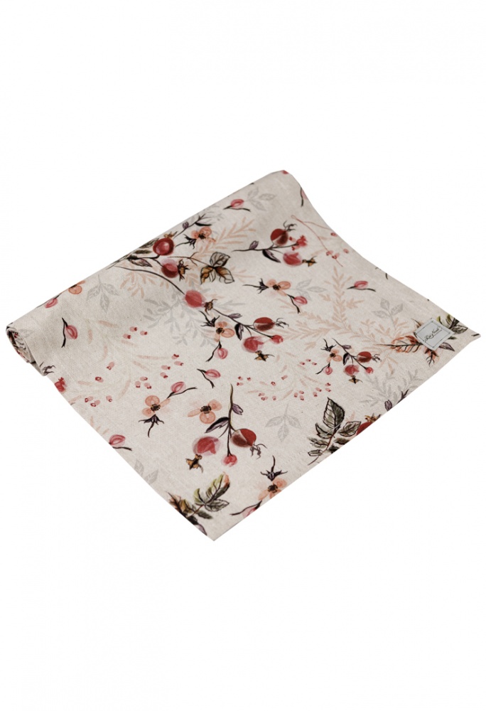 Дорожка (раннер) Шиповник 40x140 см бежевый с рисунком La Nuit