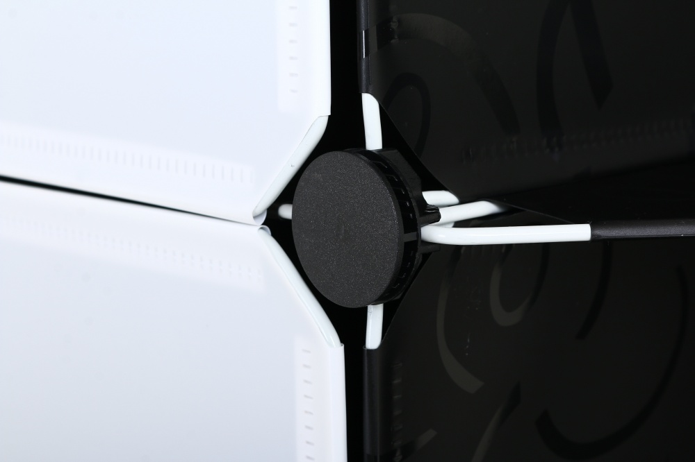 Шафа складна пластикова сubes storage 1460х1675х470 мм чорний з білим