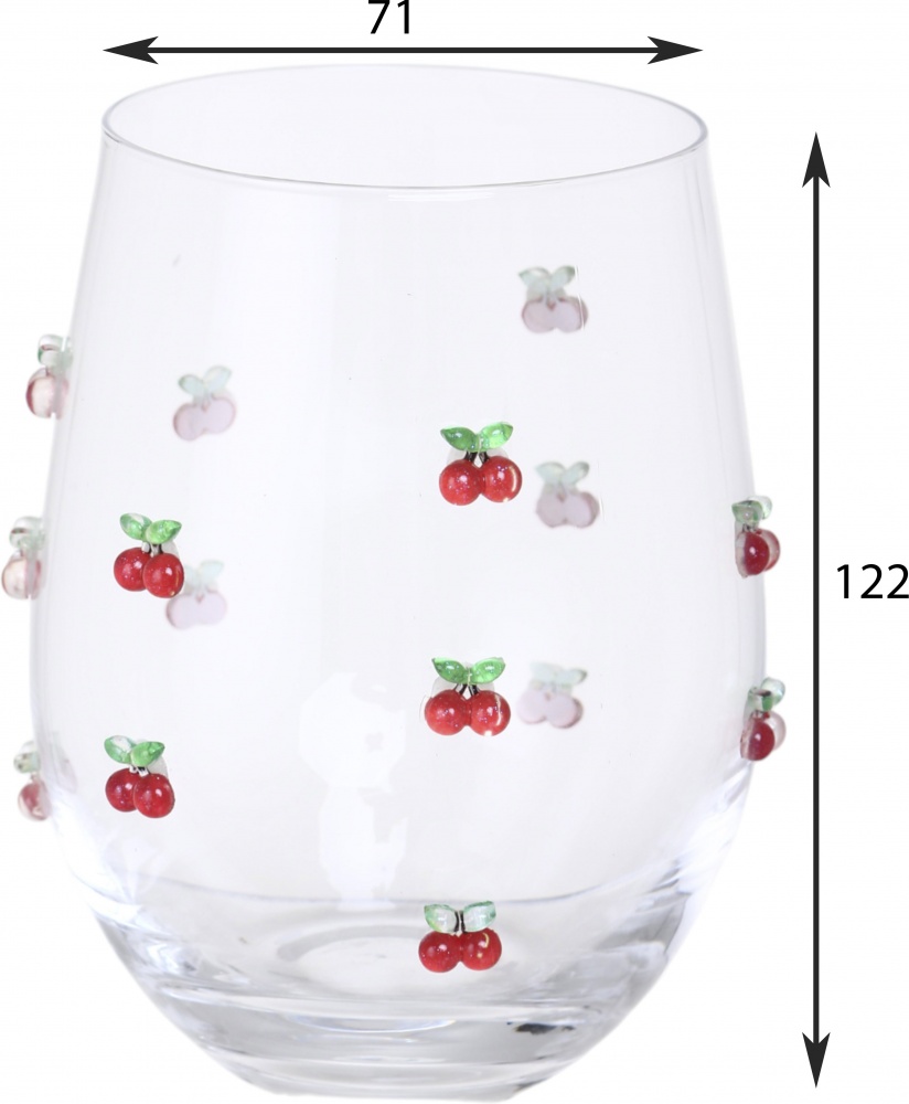 Стакан для воды Maxmark Cherry стекло 520 мл 1 шт.