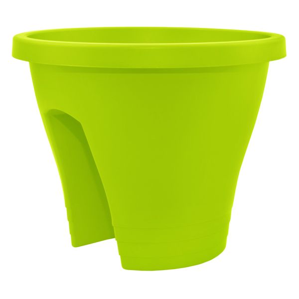 Вазон пластиковий Алеана Женева круглий 6л салатовий (114019) 