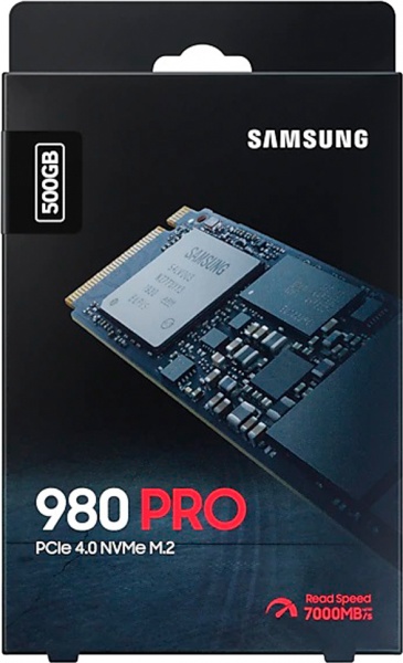 SSD-накопитель Samsung 980 PRO NVMe 500GB M.2 PCI Express 3.0 x4 3D V-NAND (MZ-V8P500BW) 