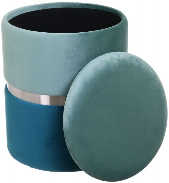 Скриня-пуф Bernard 36х36х44 см світло-смарагдовий 