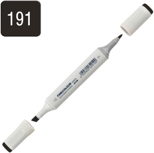 Маркер спиртовой FINECOLOUR Sketch EF100-191 черный 