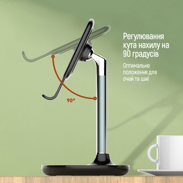 Підставка - тримач для смартфона і планшета Desk Stand ColorWay (CW-SH013-BK) чорний