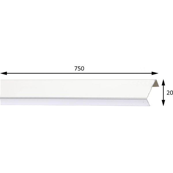 Плитка Cerossa Ceramica Лістелло срібло 2x75 (НС) new 