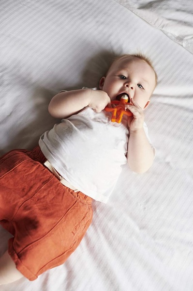 Прорізувач Matchstick Monkey Ведмідь помаранчевий 11 см (MM-B-001)