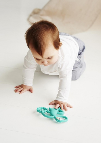 Прорезыватель Matchstick Monkey Обезьянка танцующая зеленая 14 см (MM-DMT-008)