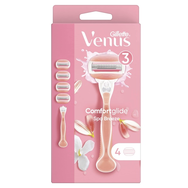 Станок для бритья Gillette Venus Comfortglide Spa Breeze + 4 сменных катриджа