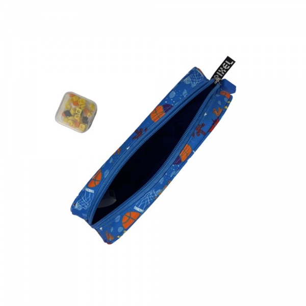 Пенал на молнии Futuristic Kids Баскетбол U21-X012-D Upixel синий