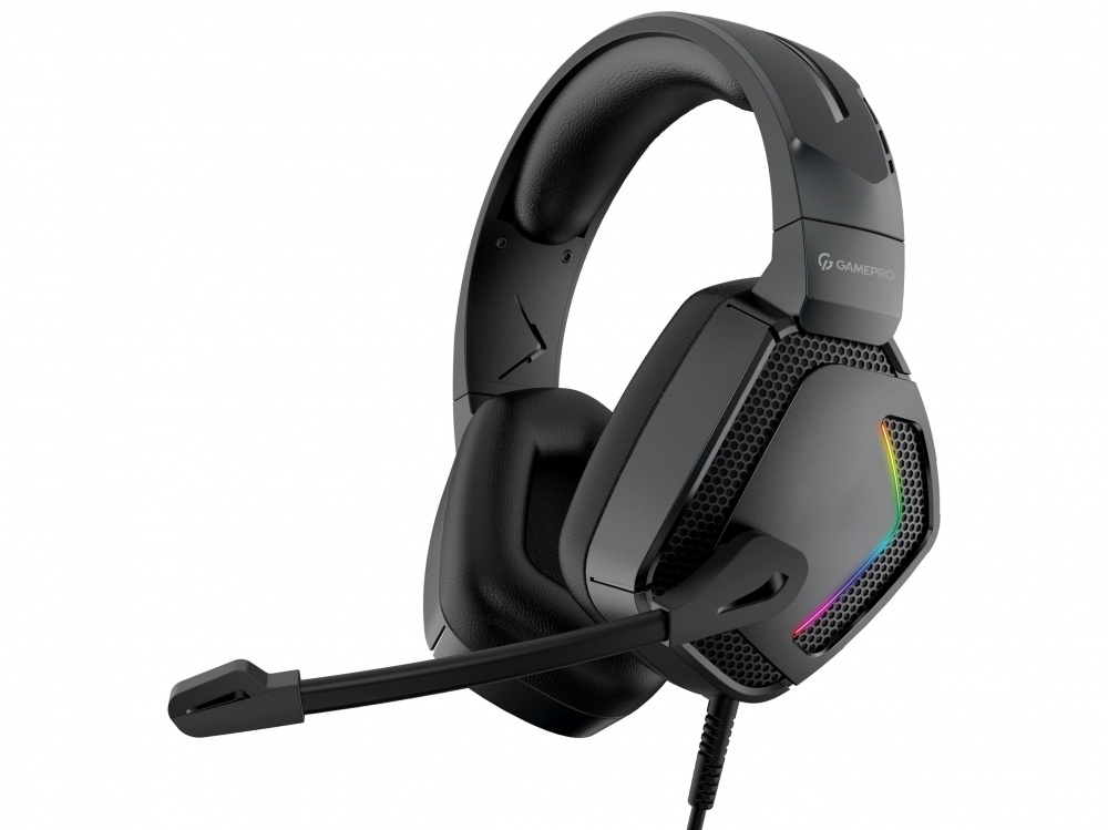 Гарнітура ігрова GamePro HS605 RGB black (HS605)